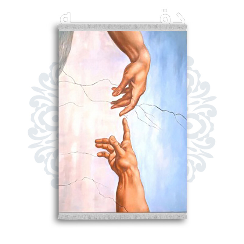 *جدید* فرشینه از جنس پارچه شانل مخمل ترک طرح فانتزی برند دفه کد 2296