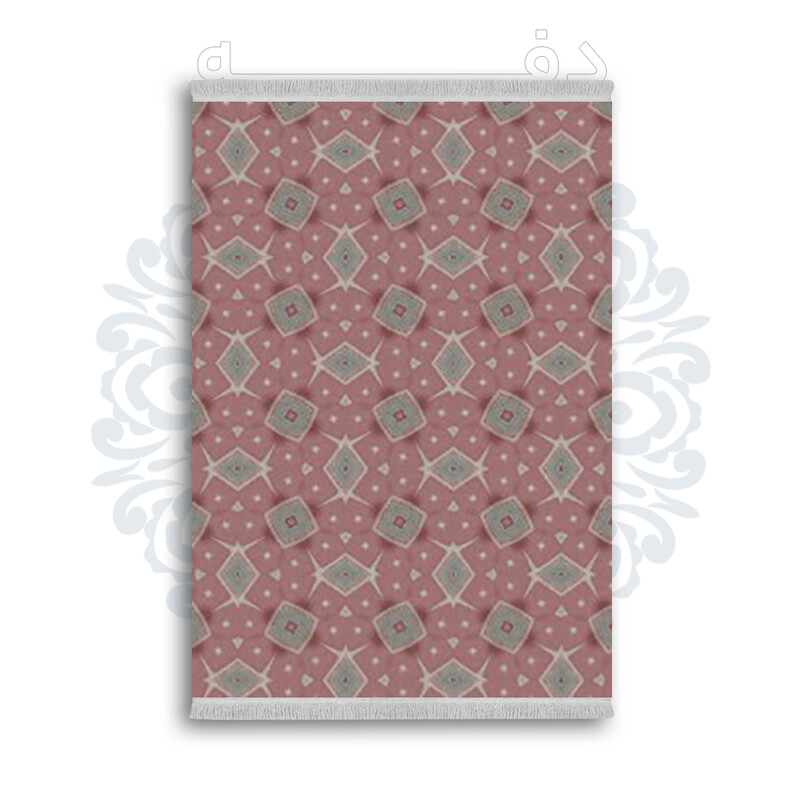 *جدید* فرشینه از جنس پارچه شانل مخمل ترک طرح فانتزی برند دفه کد 2420