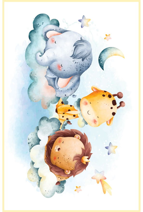 فرشینه و قالیچه فانتزی مناسب اتاق کودک برند دفه کد 691