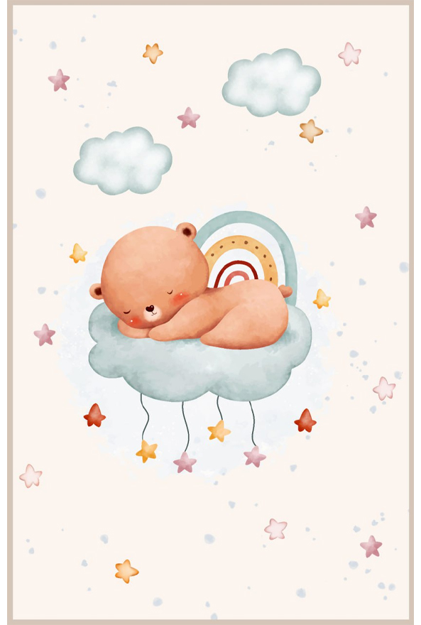 فرشینه و قالیچه فانتزی مناسب اتاق کودک برند دفه کد 696