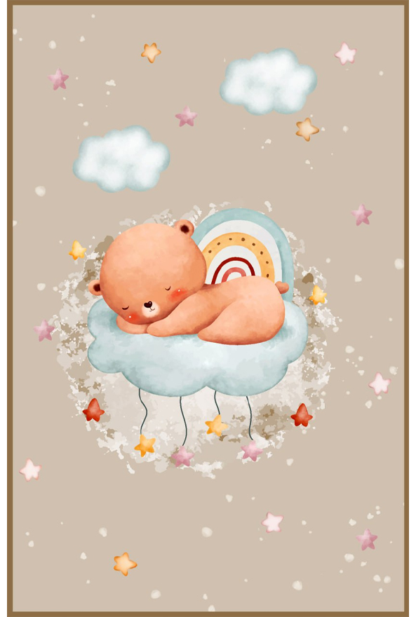 فرشینه و قالیچه فانتزی مناسب اتاق کودک برند دفه کد 699