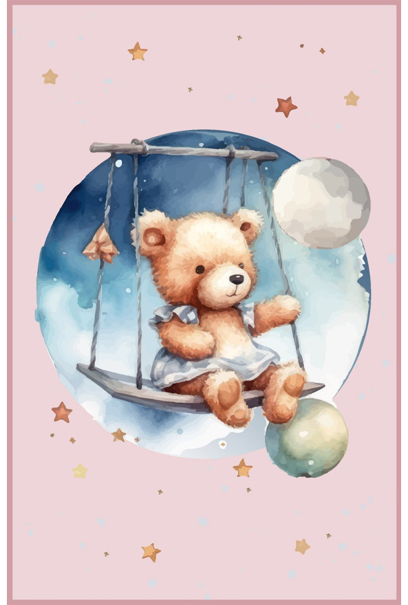 فرشینه و قالیچه فانتزی مناسب اتاق کودک برند دفه کد 704