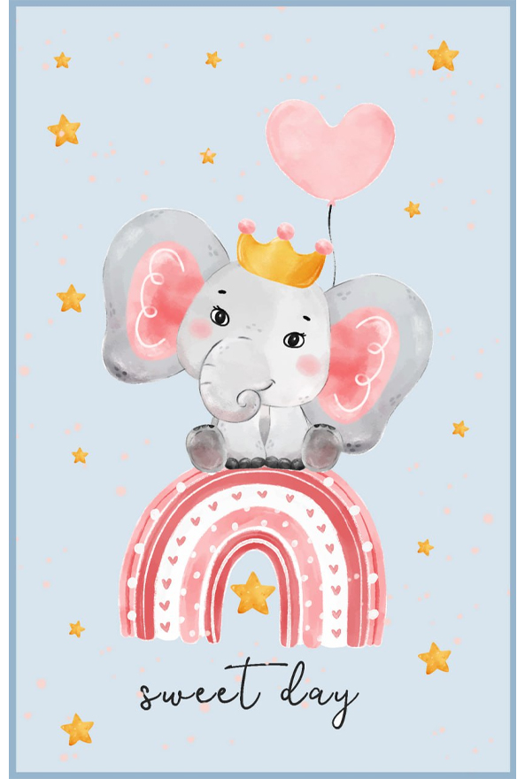 فرشینه و قالیچه فانتزی مناسب اتاق کودک برند دفه کد 715