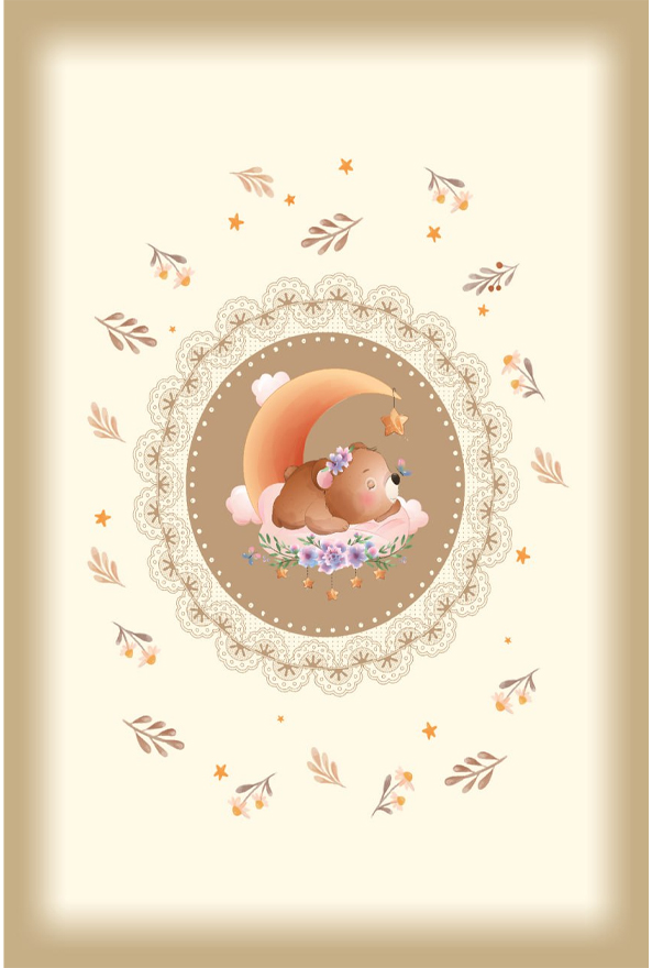 فرشینه و قالیچه فانتزی مناسب اتاق کودک برند دفه کد 717