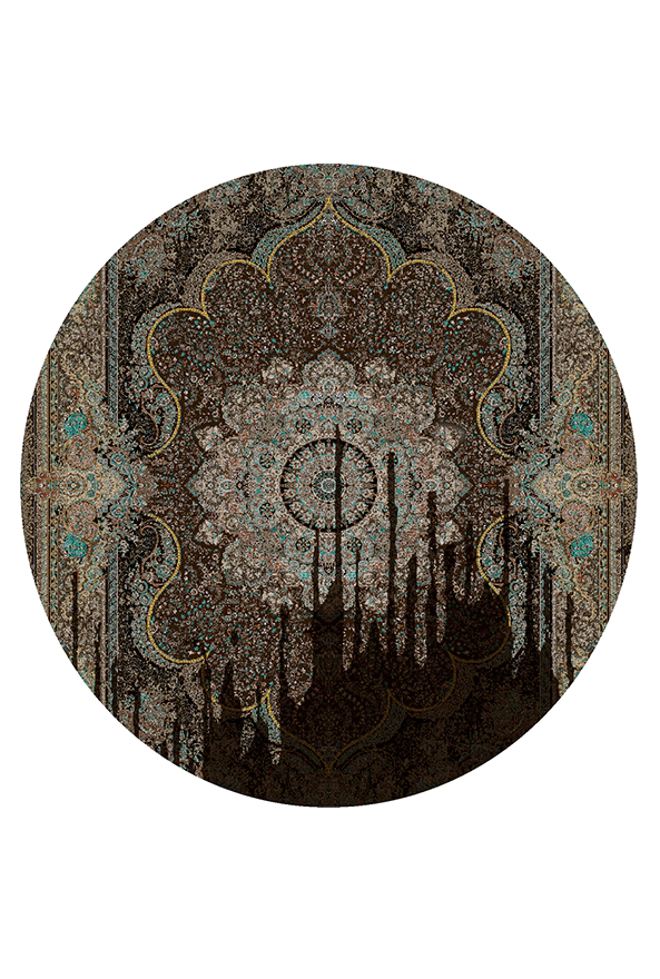 فرشینه گرد مدرن مناسب حال و پذیرایی برند دفه کد 1490