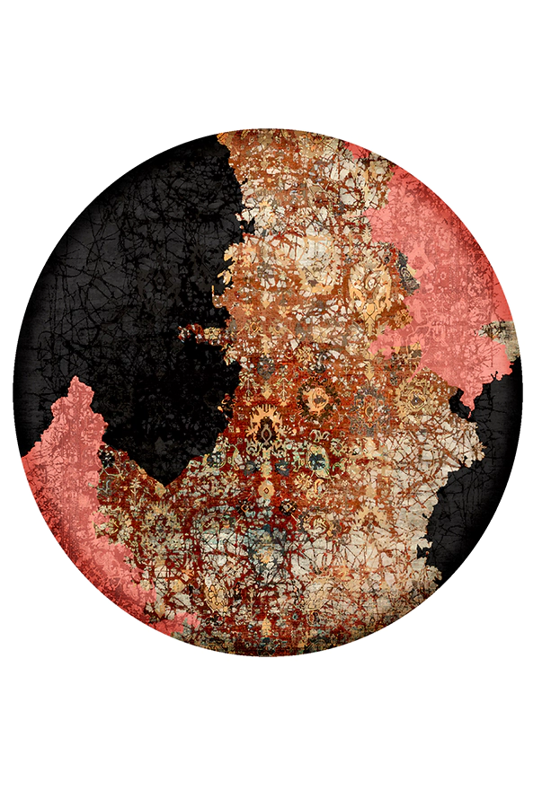 فرشینه گرد مدرن مناسب حال و پذیرایی برند دفه کد 1497