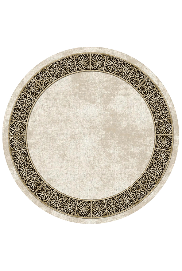 فرشینه گرد مدرن مناسب حال و پذیرایی برند دفه کد 1506