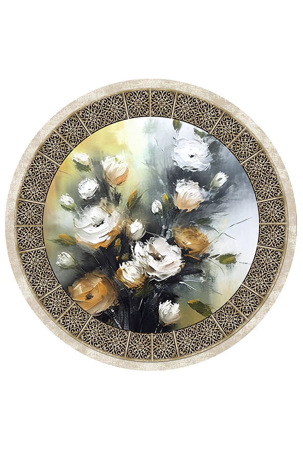 فرشینه گرد مدرن مناسب حال و پذیرایی برند دفه کد 1507