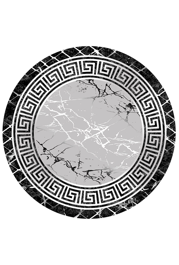 فرشینه گرد مدرن مناسب حال و پذیرایی برند دفه کد 1511