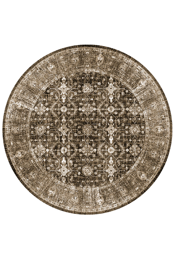 فرشینه گرد مدرن مناسب حال و پذیرایی برند دفه کد 1521