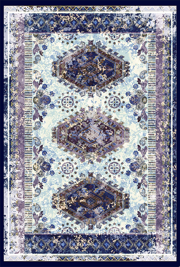 فرشینه و قالیچه طرح گلیم مناسب حال و پذیرایی برند دفه کد 1532