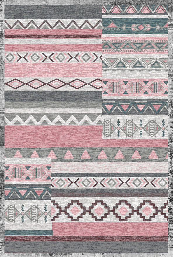 فرشینه و قالیچه طرح گلیم مناسب حال و پذیرایی برند دفه کد 1540