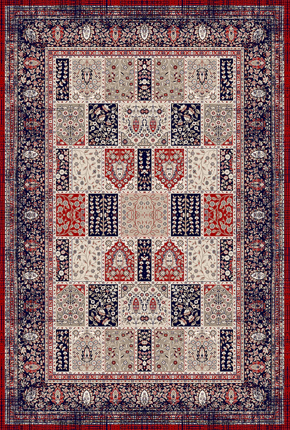 فرشینه و قالیچه طرح گلیم مناسب حال و پذیرایی برند دفه کد 1550