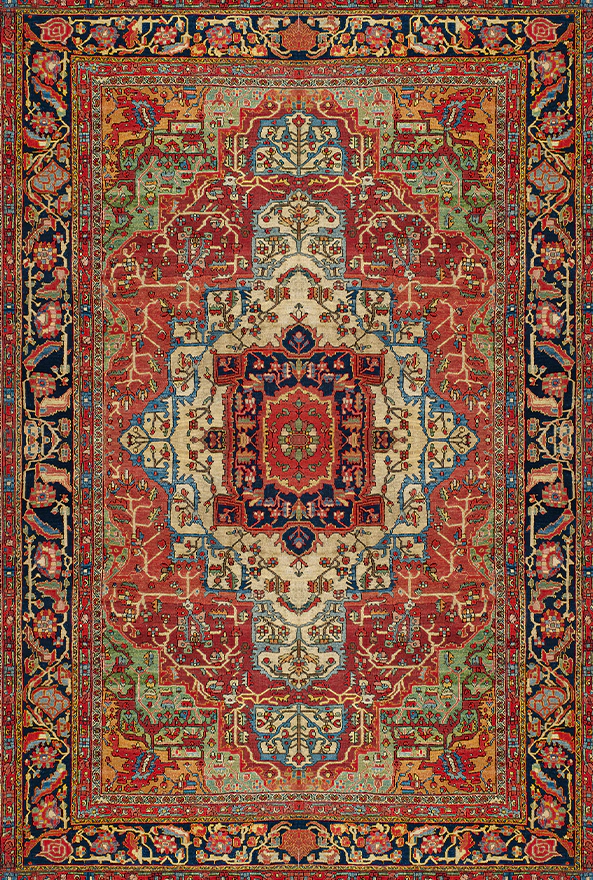 فرشینه و قالیچه طرح گلیم مناسب حال و پذیرایی برند دفه کد 1557