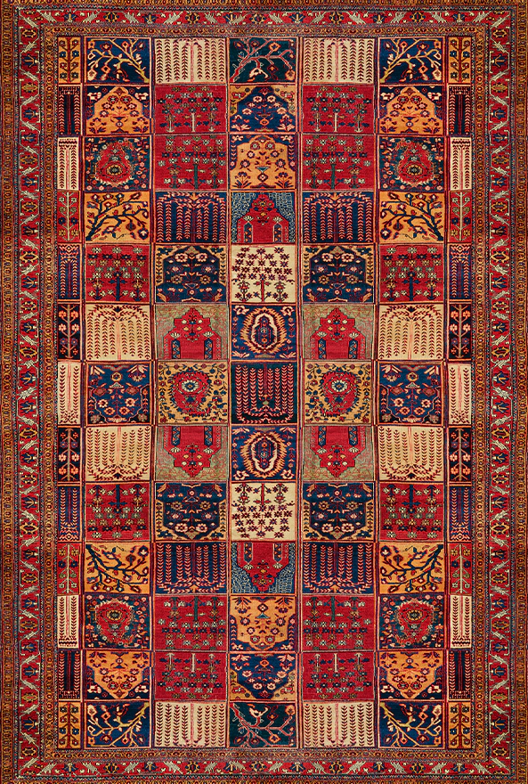 فرشینه و قالیچه طرح گلیم مناسب حال و پذیرایی برند دفه کد 1558