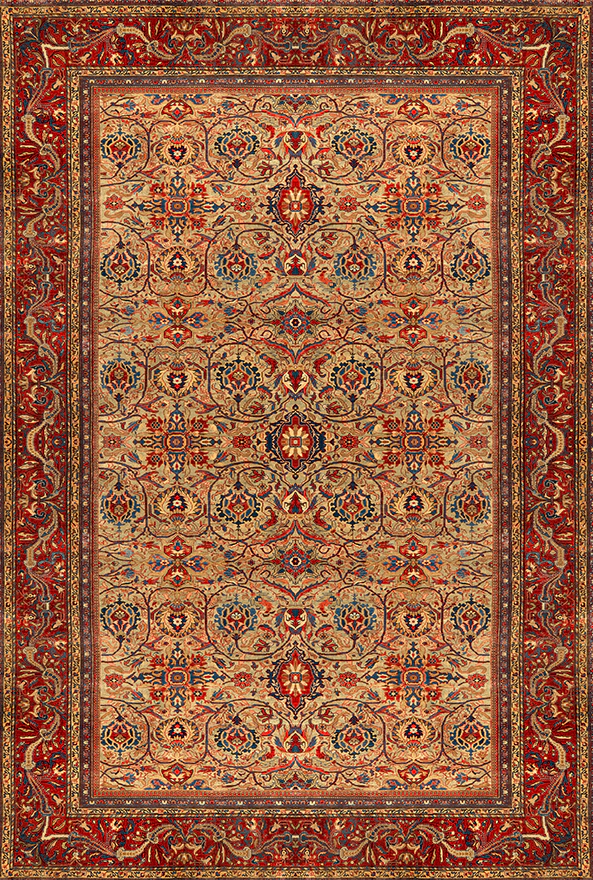 فرشینه و قالیچه طرح گلیم مناسب حال و پذیرایی برند دفه کد 1560