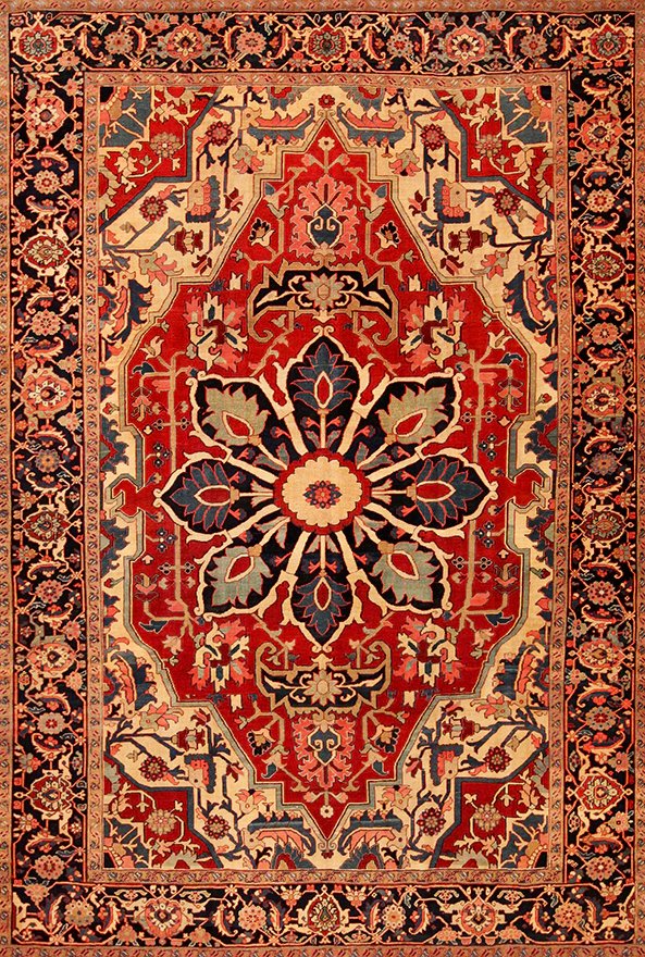 فرشینه و قالیچه طرح گلیم مناسب حال و پذیرایی برند دفه کد 1562