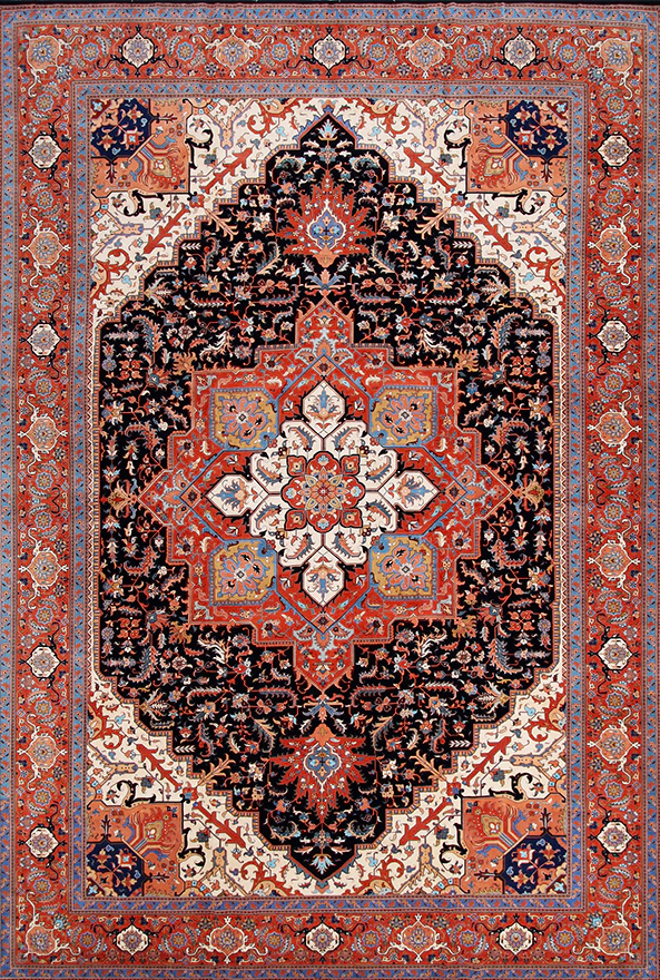 فرشینه و قالیچه طرح گلیم مناسب حال و پذیرایی برند دفه کد 1567