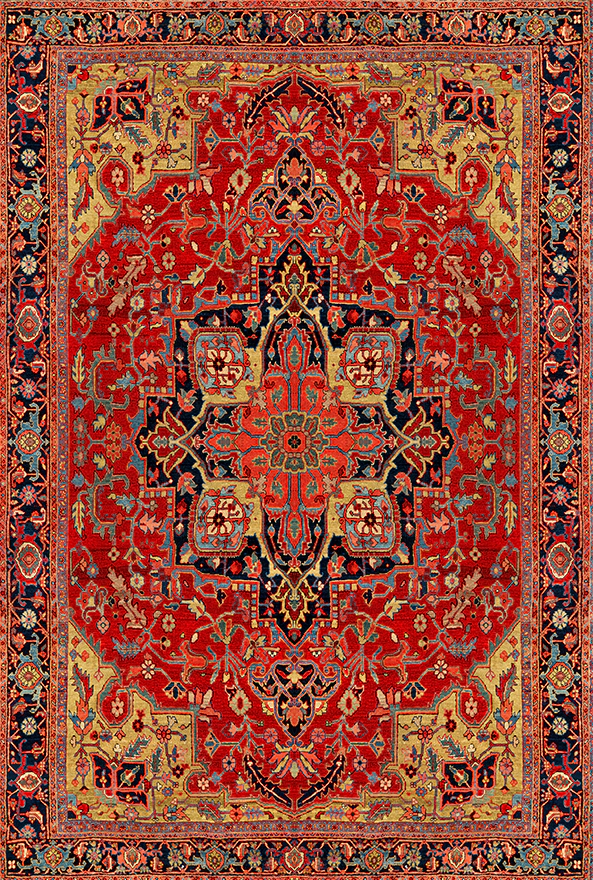 فرشینه و قالیچه طرح گلیم مناسب حال و پذیرایی برند دفه کد 1575