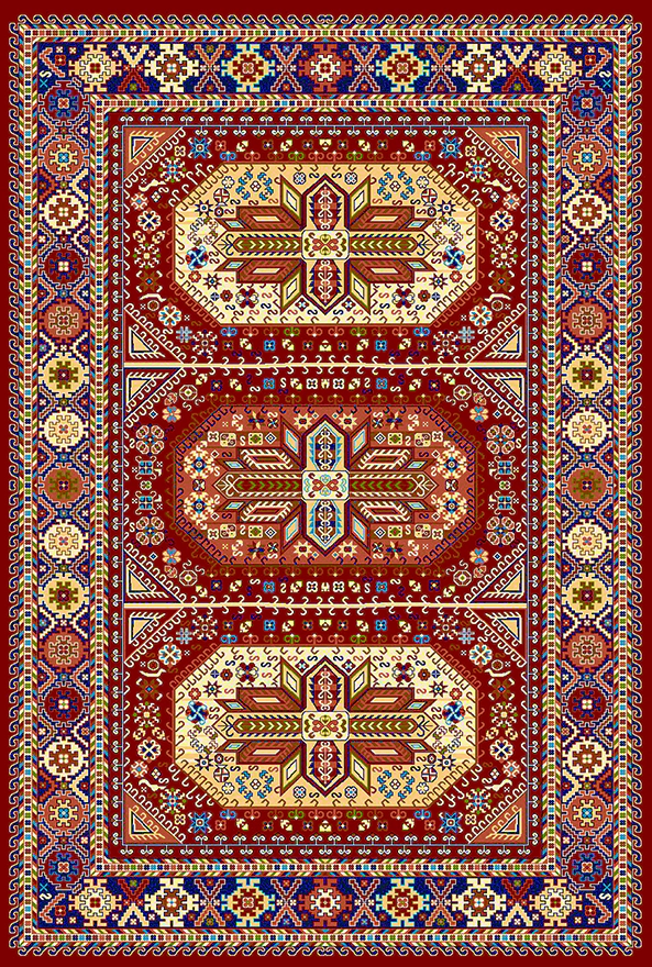 فرشینه و قالیچه طرح گلیم مناسب حال و پذیرایی برند دفه کد 1611