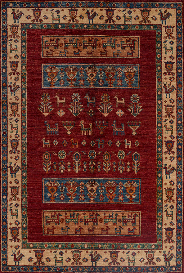 فرشینه و قالیچه طرح گلیم مناسب حال و پذیرایی برند دفه کد 1620