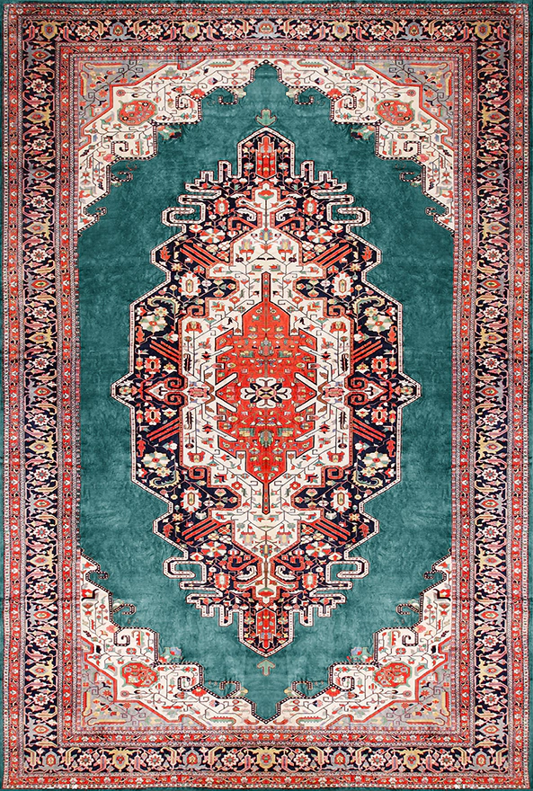 فرشینه و قالیچه طرح گلیم مناسب حال و پذیرایی برند دفه کد 1628