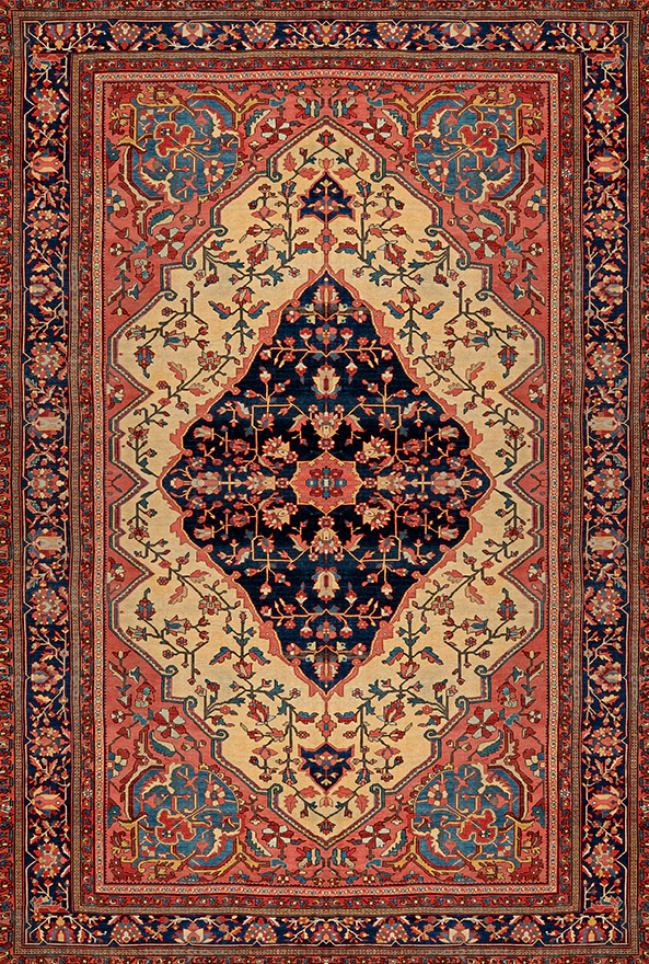 فرشینه و قالیچه طرح گلیم مناسب حال و پذیرایی برند دفه کد 1634