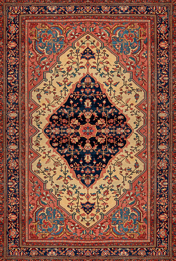 فرشینه و قالیچه طرح گلیم مناسب حال و پذیرایی برند دفه کد 1654