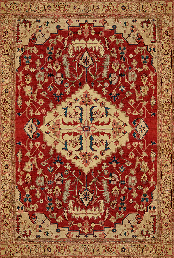 فرشینه و قالیچه طرح گلیم مناسب حال و پذیرایی برند دفه کد 1673