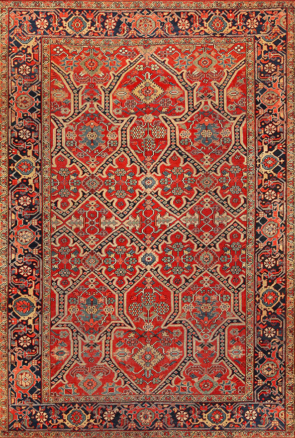 فرشینه و قالیچه طرح گلیم مناسب حال و پذیرایی برند دفه کد 1675