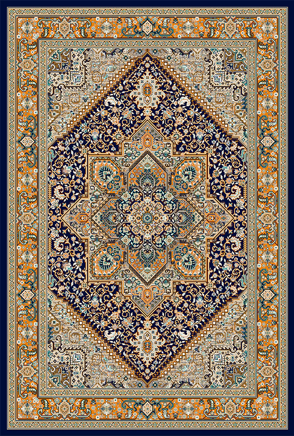 فرشینه و قالیچه طرح گلیم مناسب حال و پذیرایی برند دفه کد 1683