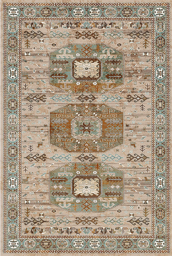 فرشینه و قالیچه طرح گلیم مناسب حال و پذیرایی برند دفه کد 1706