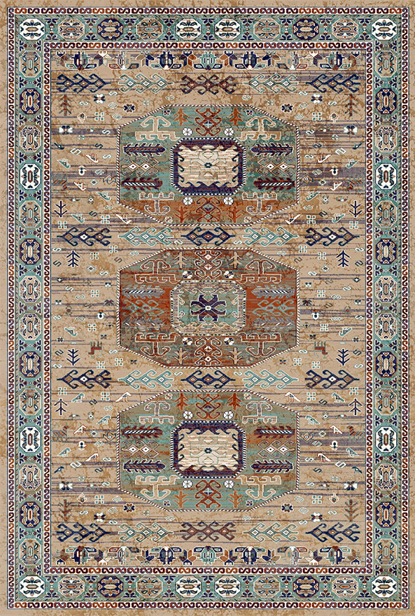 فرشینه و قالیچه طرح گلیم مناسب حال و پذیرایی برند دفه کد 1707