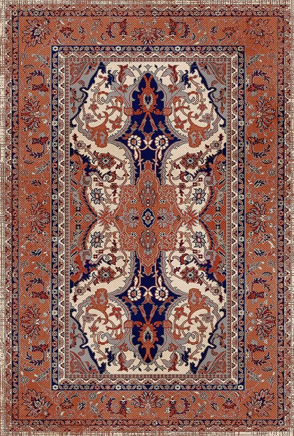 فرشینه و قالیچه طرح گلیم مناسب حال و پذیرایی برند دفه کد 1711