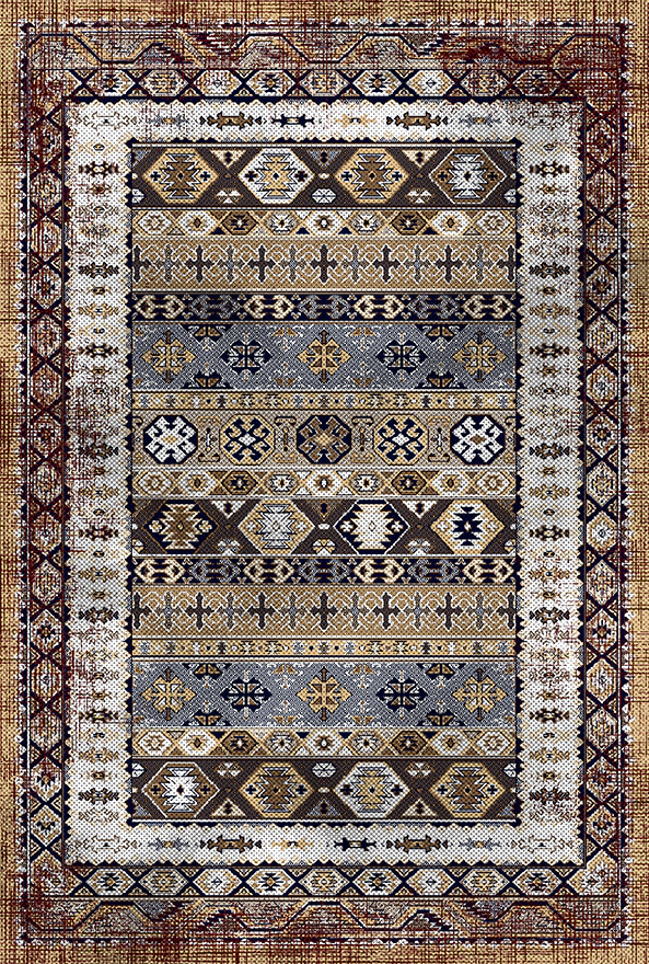 فرشینه و قالیچه طرح گلیم مناسب حال و پذیرایی برند دفه کد 1713