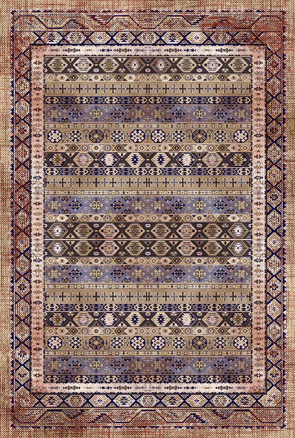 فرشینه و قالیچه طرح گلیم مناسب حال و پذیرایی برند دفه کد 1715