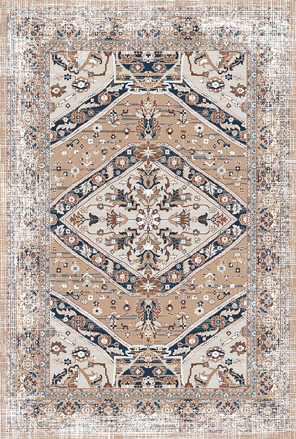 فرشینه و قالیچه طرح گلیم مناسب حال و پذیرایی برند دفه کد 1729