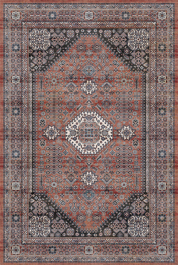 فرشینه و قالیچه طرح گلیم مناسب حال و پذیرایی برند دفه کد 1737