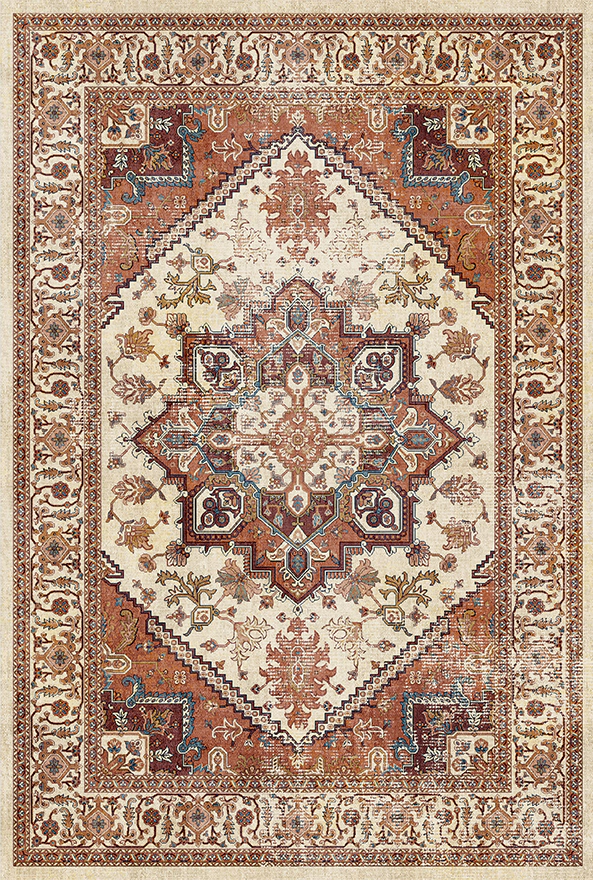 فرشینه و قالیچه طرح گلیم مناسب حال و پذیرایی برند دفه کد 1742