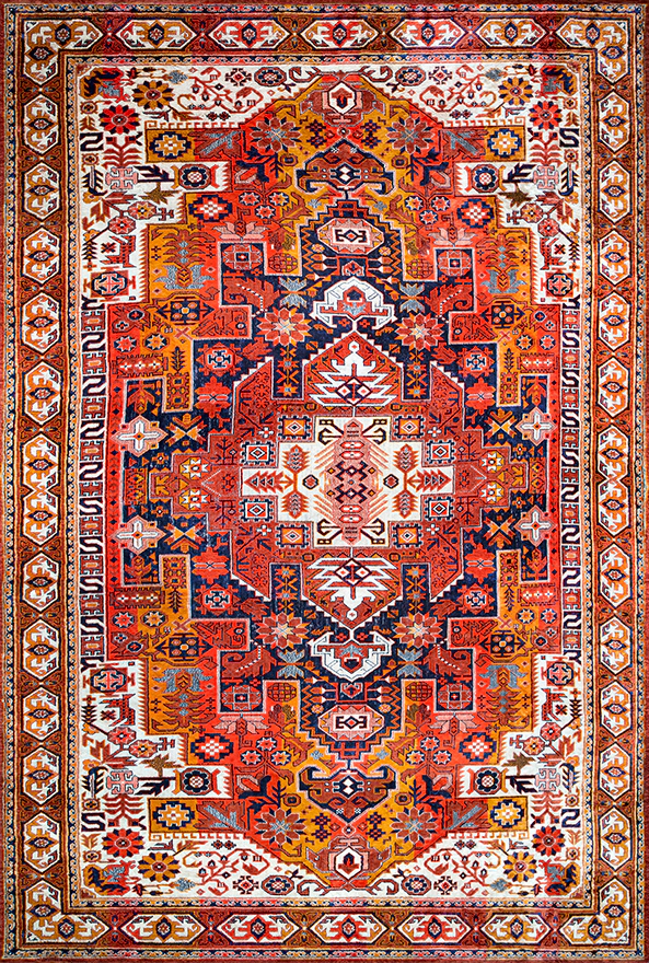 فرشینه و قالیچه طرح گلیم مناسب حال و پذیرایی برند دفه کد 1744