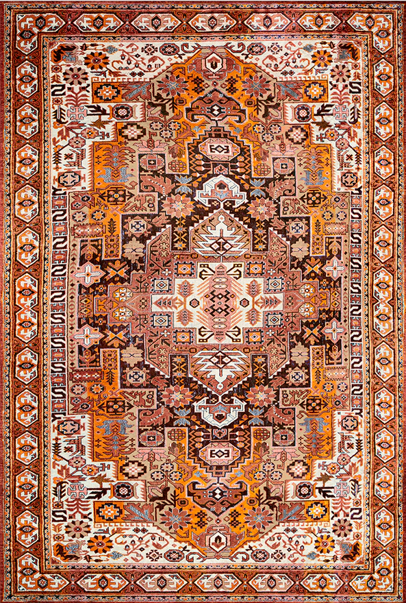 فرشینه و قالیچه طرح گلیم مناسب حال و پذیرایی برند دفه کد 1745