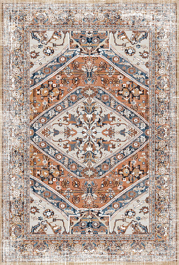 فرشینه و قالیچه طرح گلیم مناسب حال و پذیرایی برند دفه کد 1751