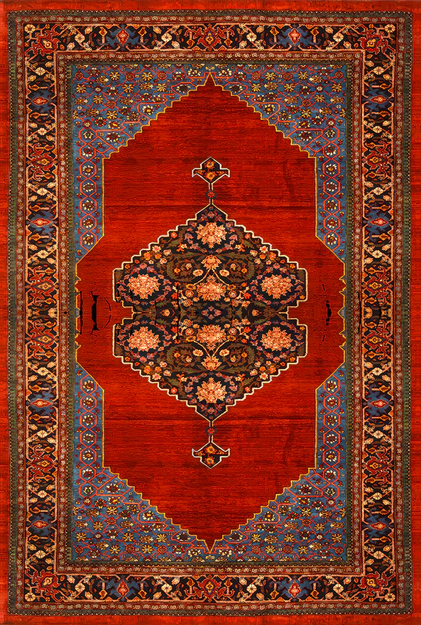 فرشینه و قالیچه طرح گلیم مناسب حال و پذیرایی برند دفه کد 1754