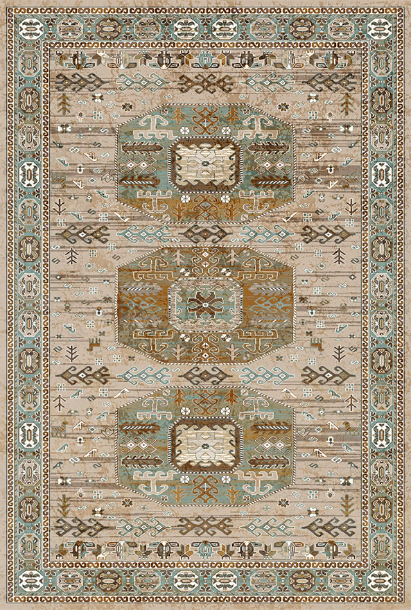 فرشینه و قالیچه طرح گلیم مناسب حال و پذیرایی برند دفه کد 1760