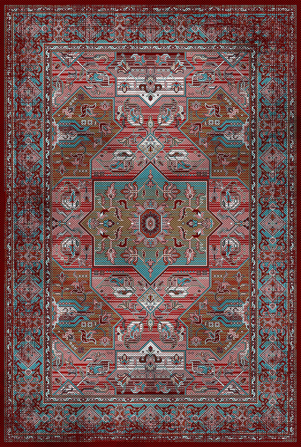 فرشینه و قالیچه طرح گلیم مناسب حال و پذیرایی برند دفه کد 1765