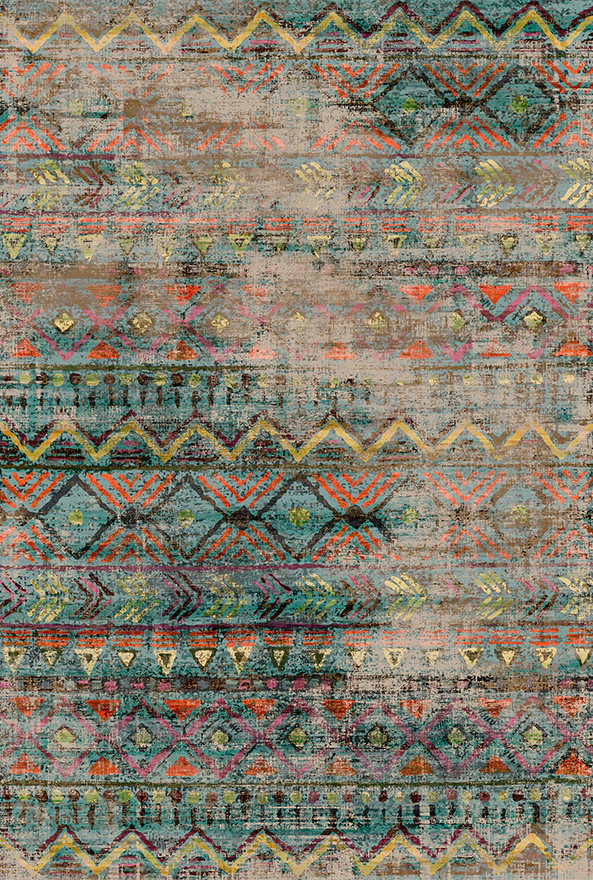 فرشینه و قالیچه طرح گلیم مناسب حال و پذیرایی برند دفه کد 1797