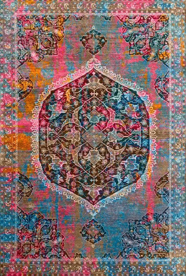 فرشینه و قالیچه طرح گلیم مناسب حال و پذیرایی برند دفه کد 1800