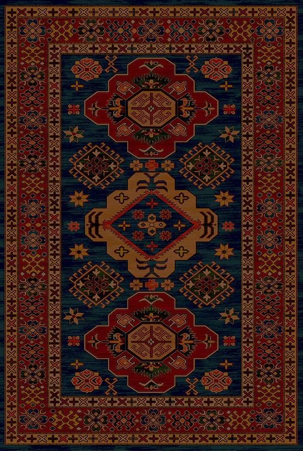 فرشینه و قالیچه طرح گلیم مناسب حال و پذیرایی برند دفه کد 1803