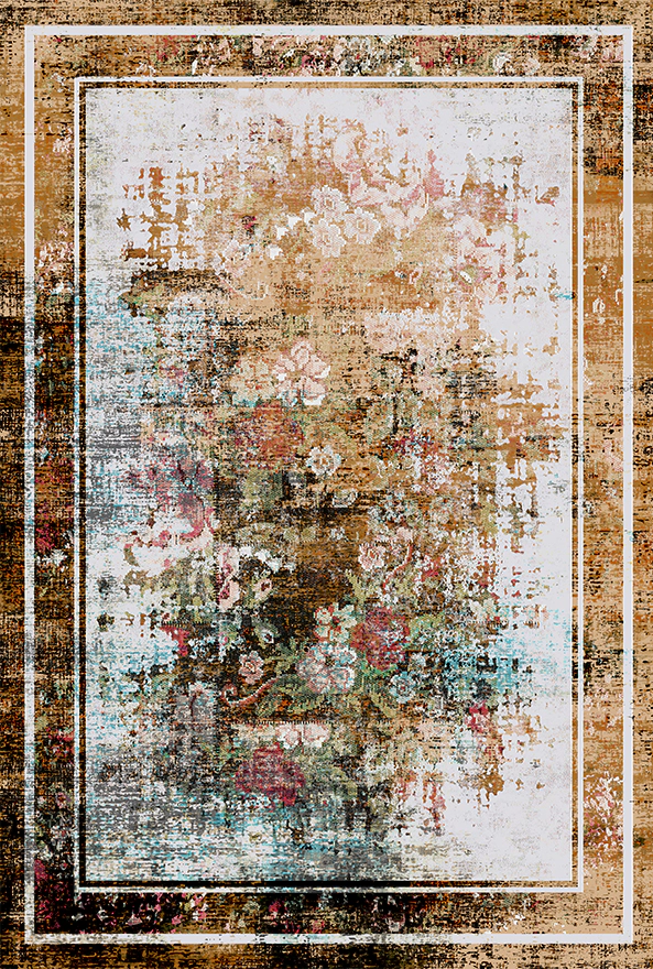 فرشینه و قالیچه طرح گلیم مناسب حال و پذیرایی برند دفه کد 1805