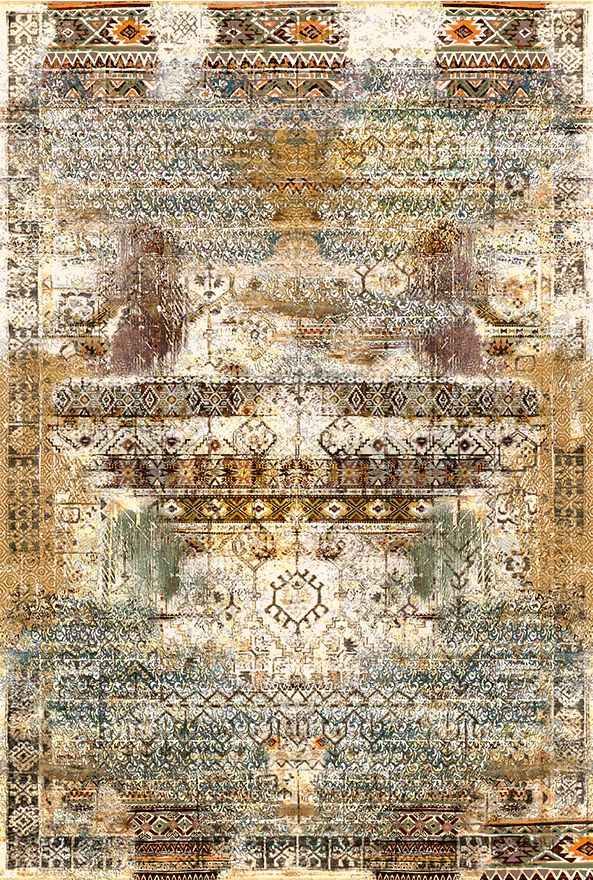 فرشینه و قالیچه طرح گلیم مناسب حال و پذیرایی برند دفه کد 1810